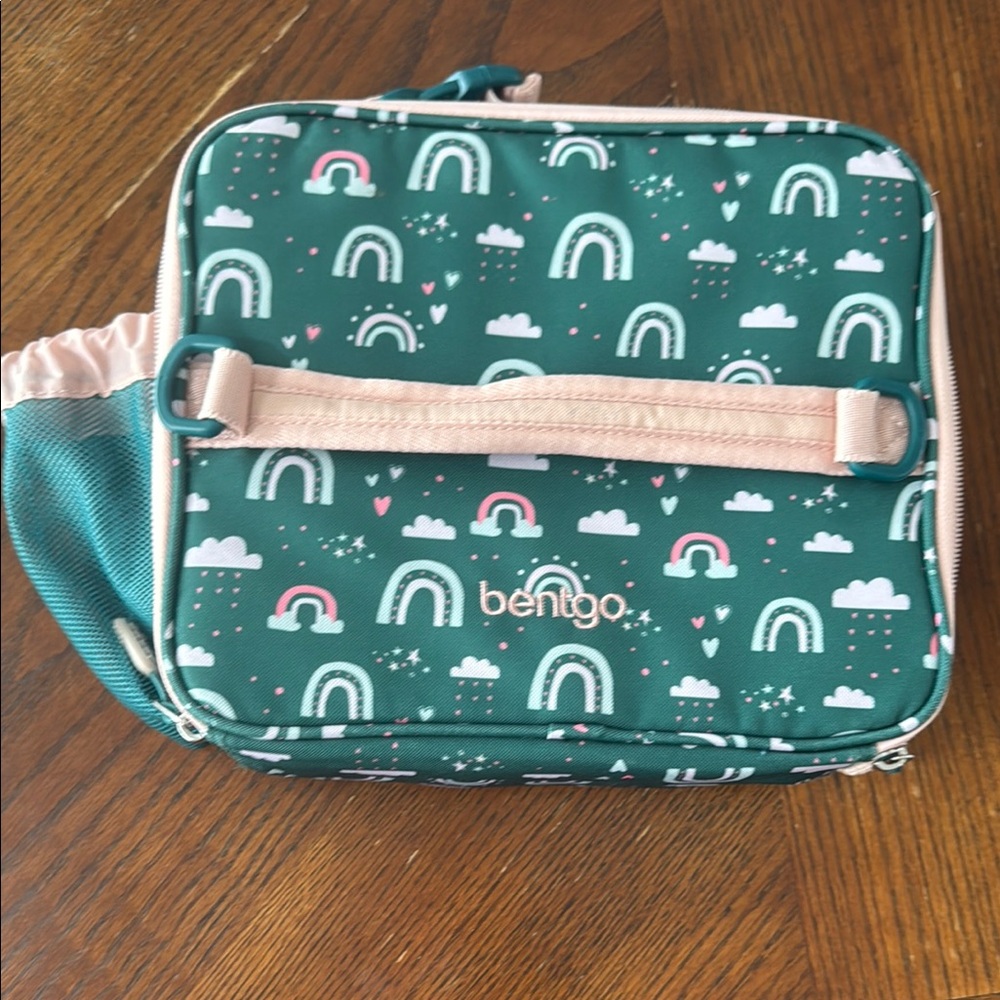 Teal and Pink Lunch Bag